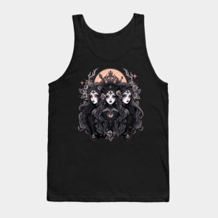 Cute Gothic Witch Coven Tank Top